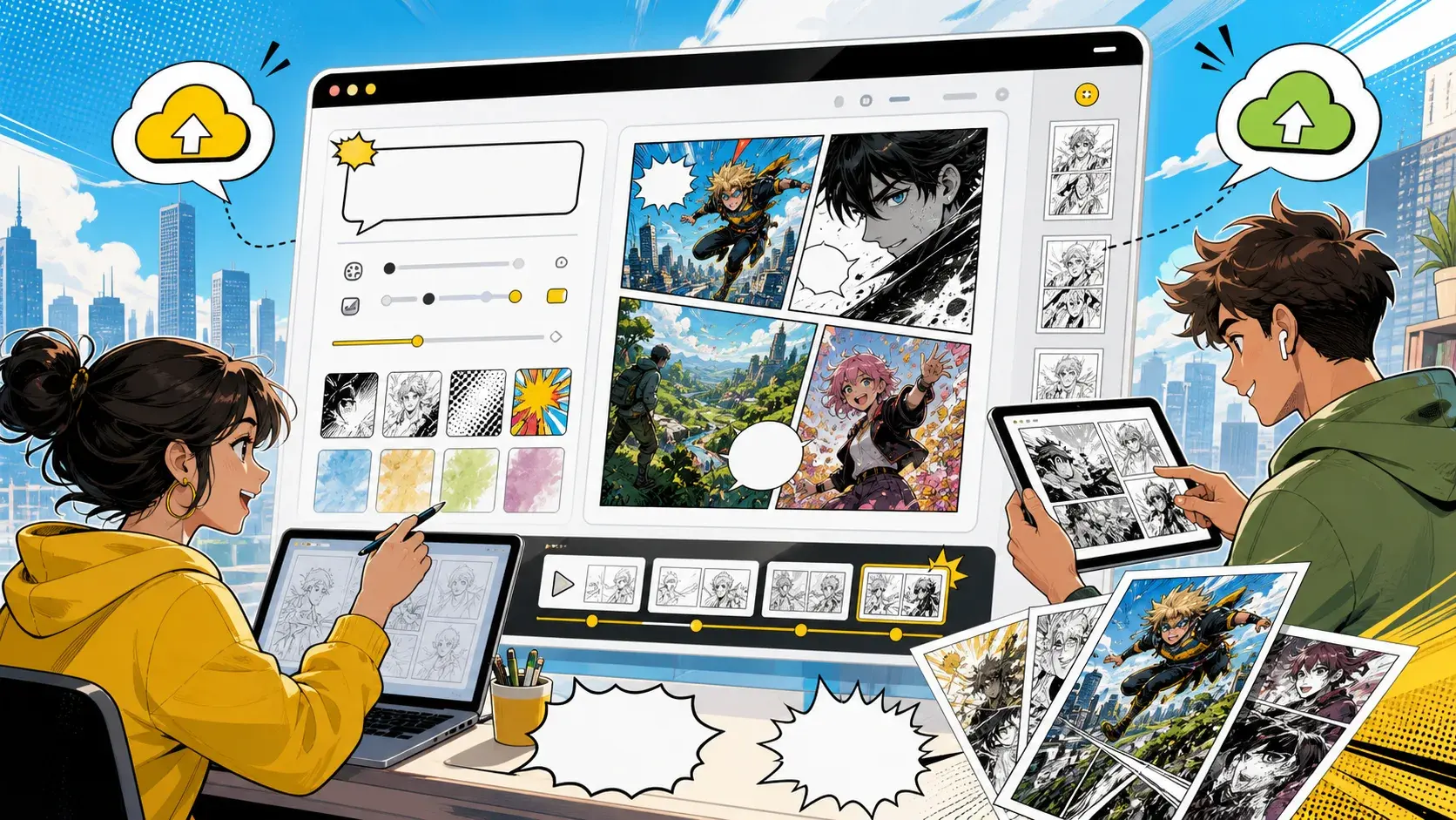 AI Comic Maker Online: Create Comic Pages From a Scene Prompt