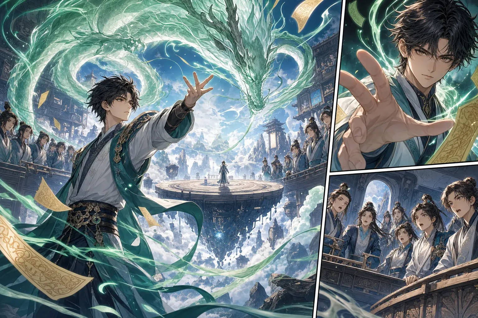 Manhua Fantasy Prompts for Power Reveal Pages